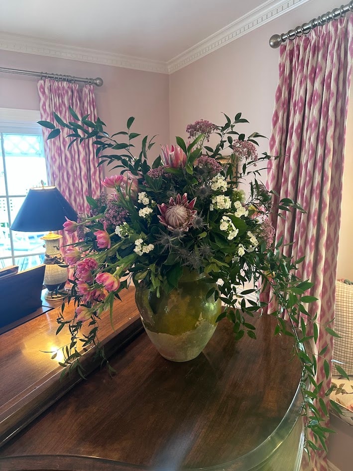Purple Iris floral arrangement 17
