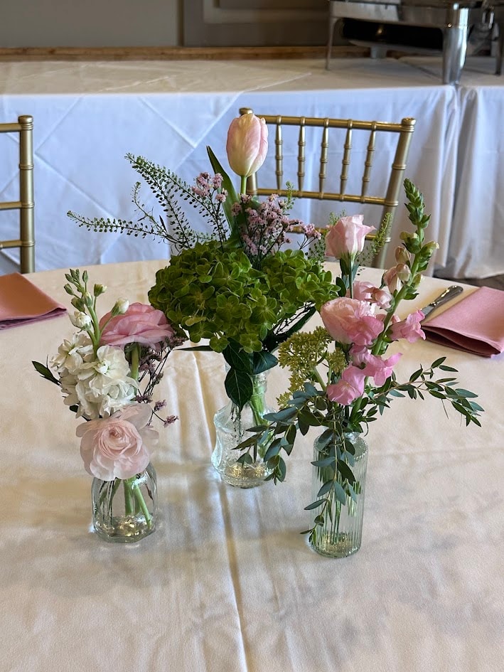 Purple Iris floral arrangement 18